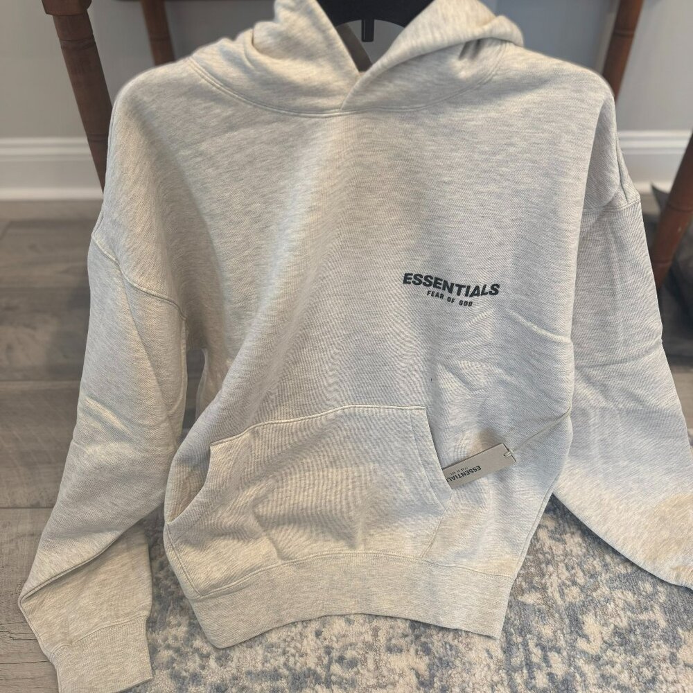 Fear of God Essentials Hoodie, Light Oatmeal